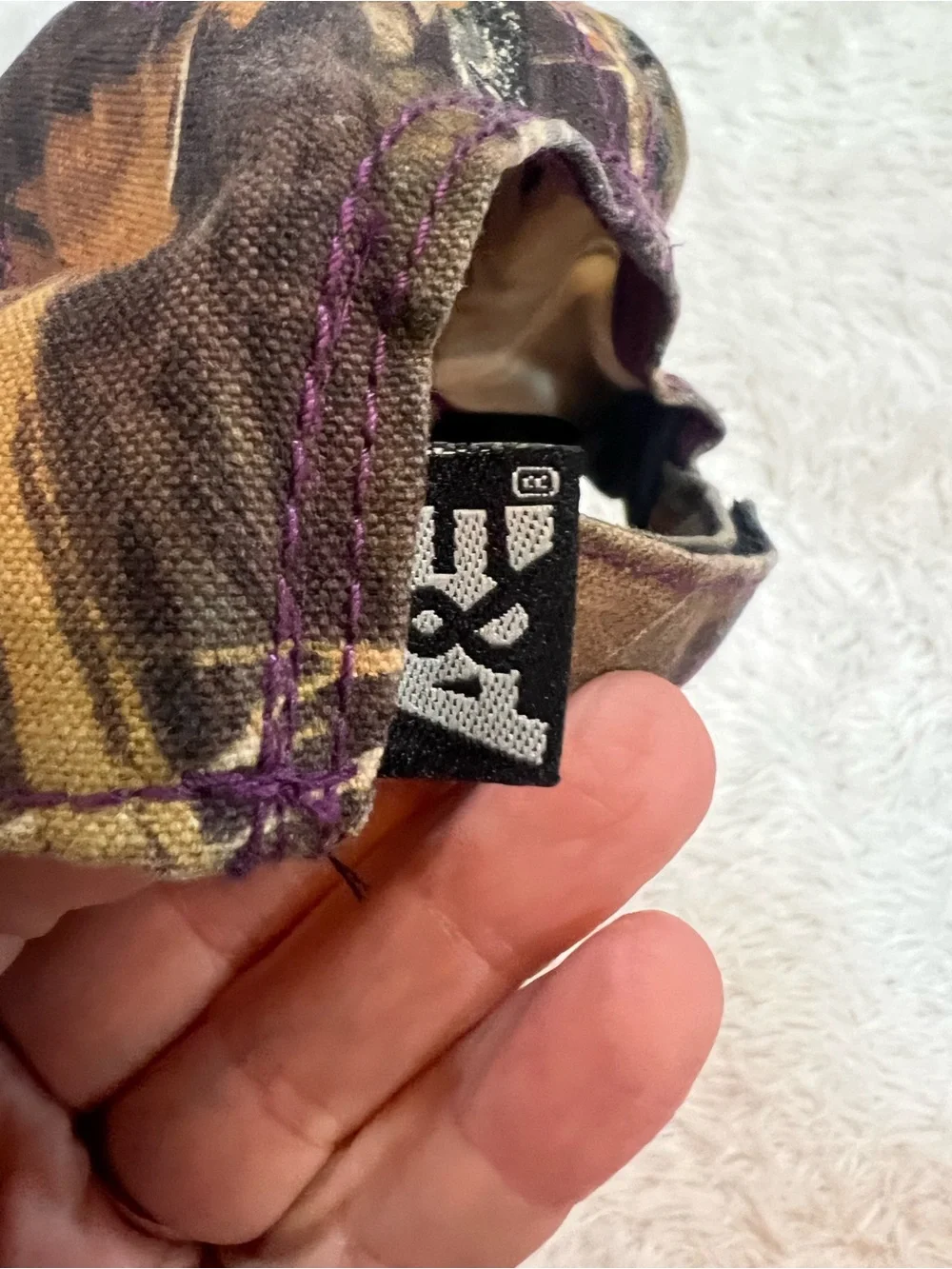 Duck Dynasty Women's Camo Baseball Cap with Purple Accent